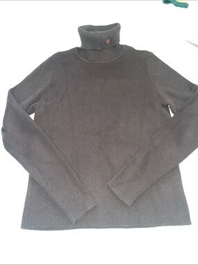 Lauren Ralph Lauren brown turtleneck sweater size petite medium